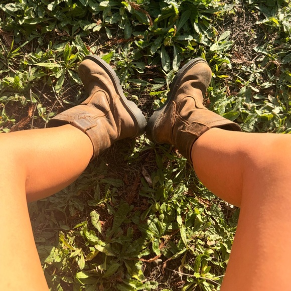 Wolverine Dark Brown Leather Boots - Picture 3 of 9